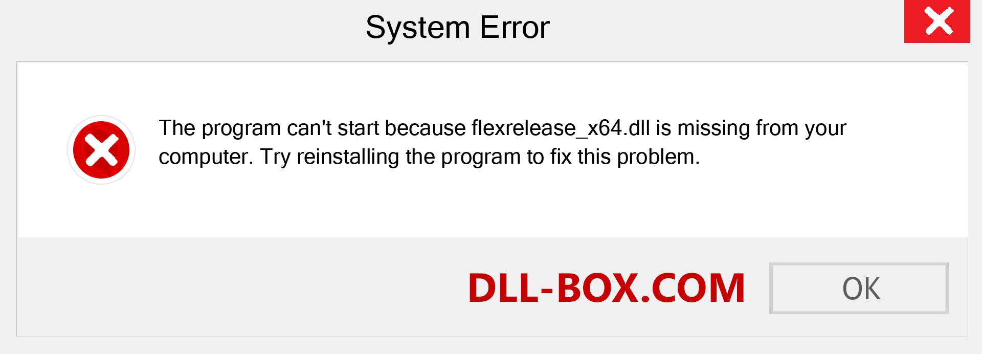  flexrelease_x64.dll file is missing?. Download for Windows 7, 8, 10 - Fix  flexrelease_x64 dll Missing Error on Windows, photos, images